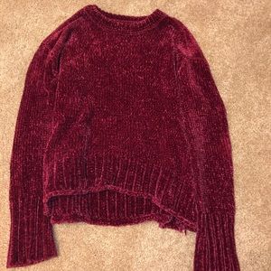 Burgundy Chenille sweater